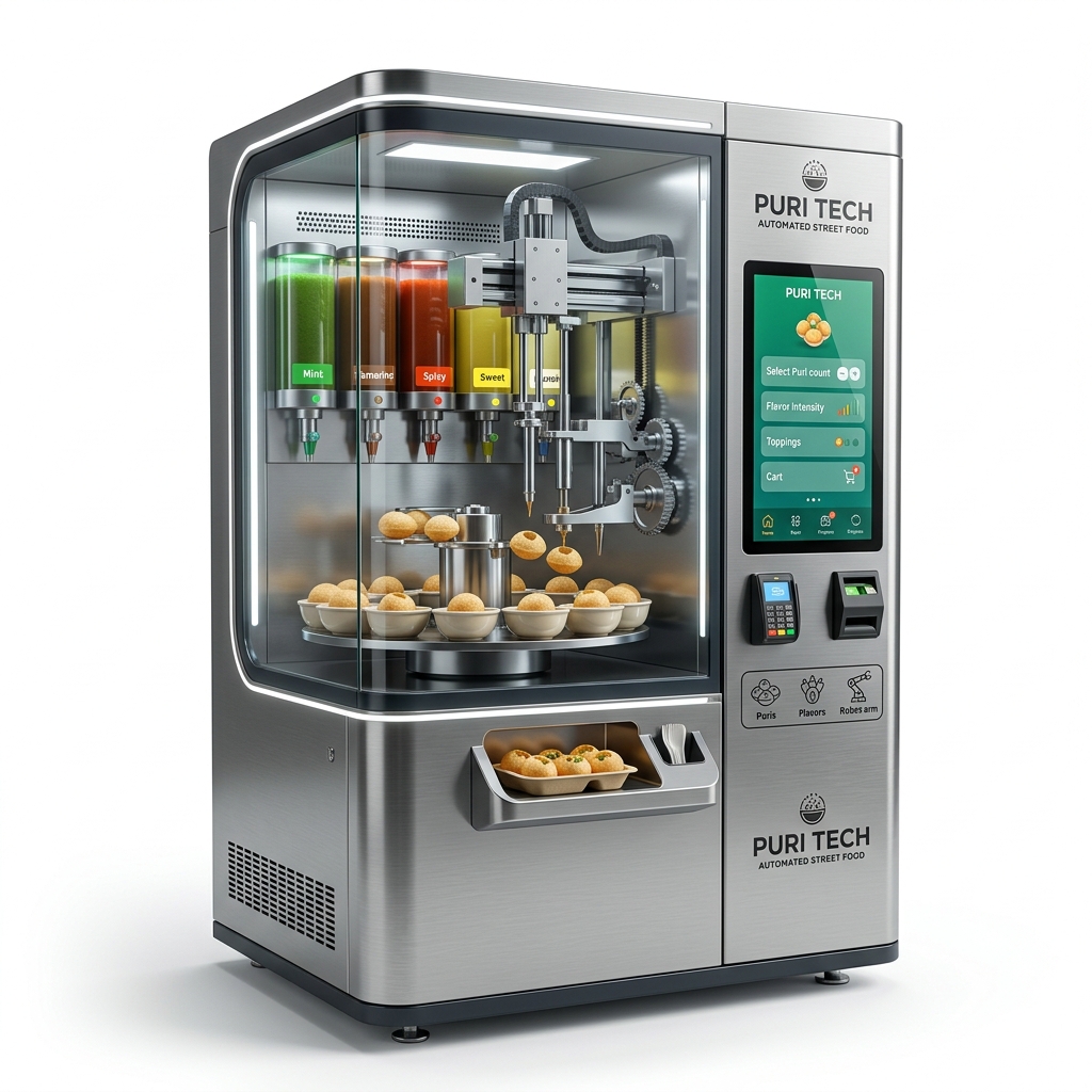 Smart Food Vending Machine and Pani Puri Vending Machine by Iyans Industries